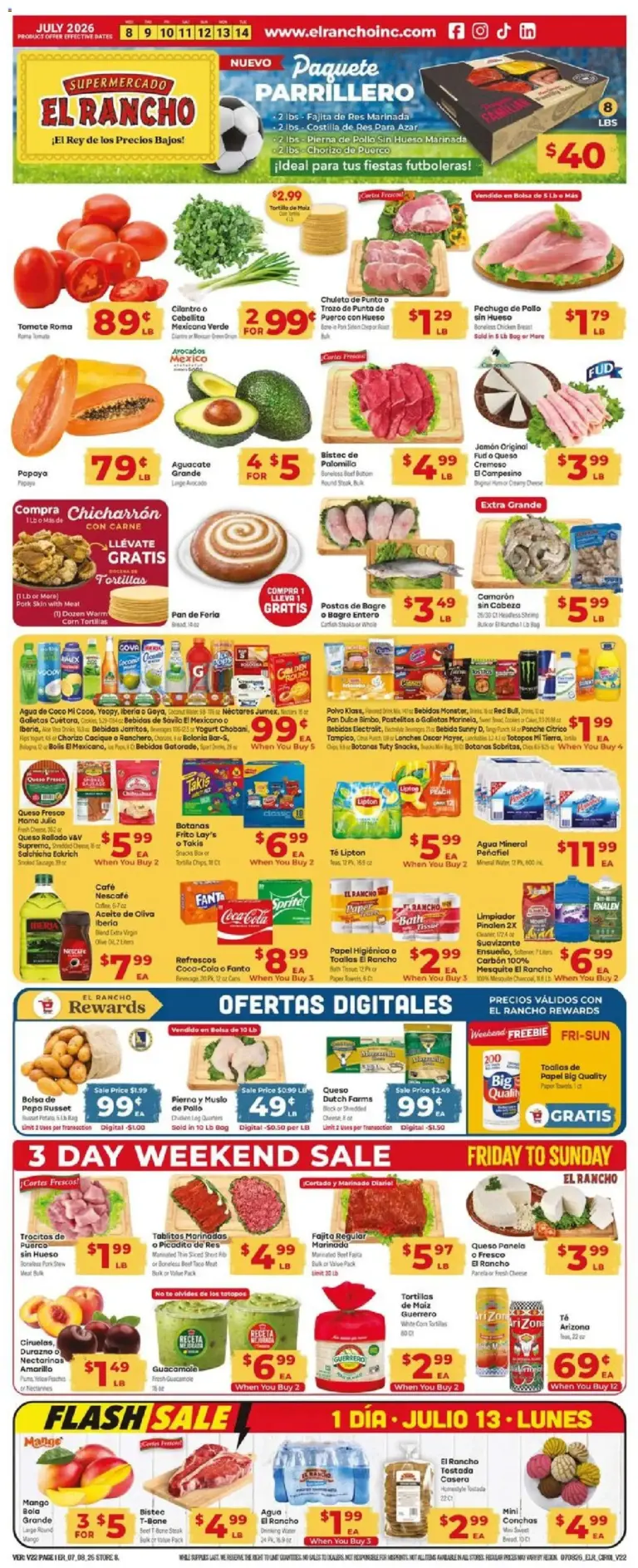 El Rancho Weekly Ad 07/08 07/14 2026
