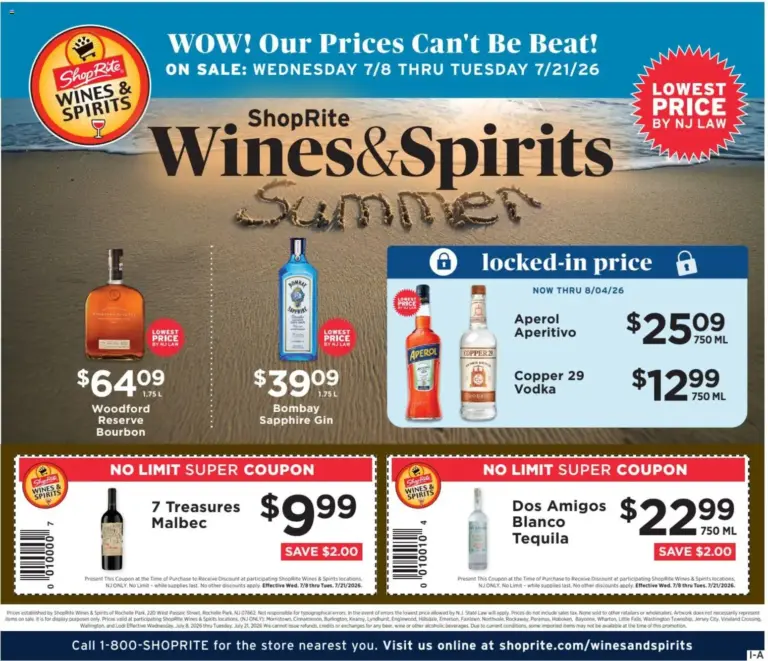 ShopRite Wine & Spirits 07/08 07/21 2026