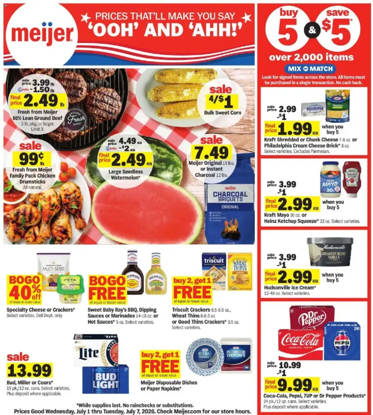 Meijer Weekly Ad MI 07/01 07/07 2026