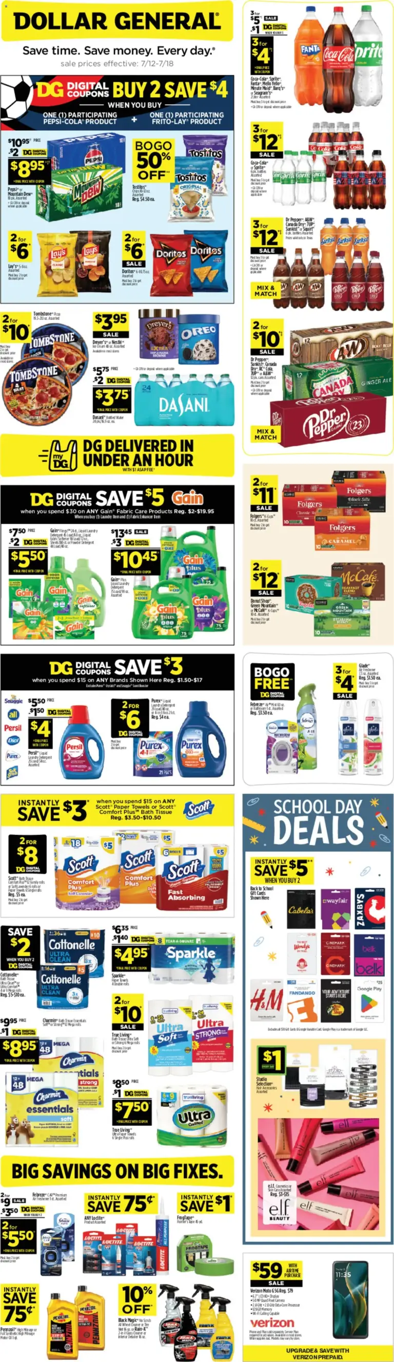Dollar General Weekly Ad TX 07/12 07/18 2026