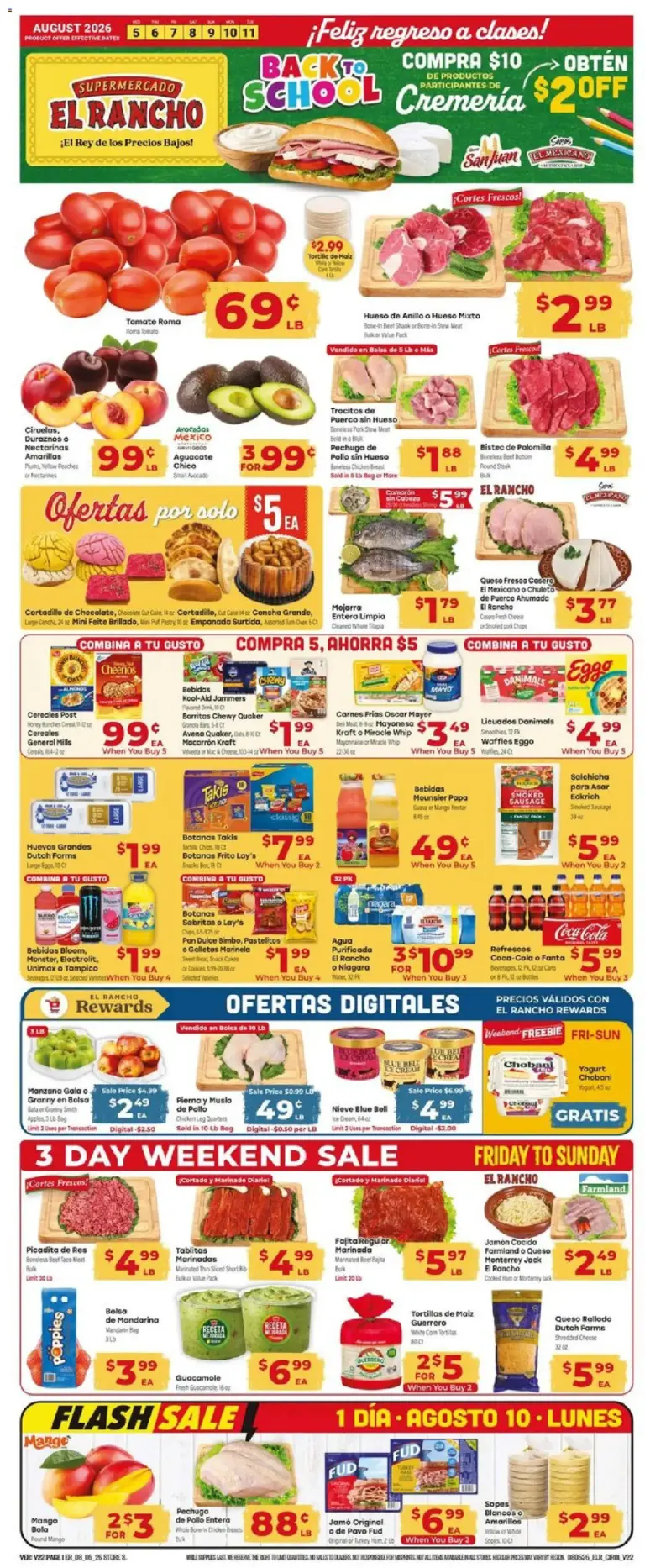 El Rancho Weekly Ad 08/05 08/11 2026
