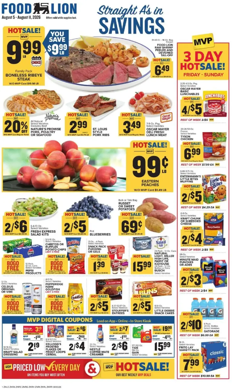 Food Lion Weekly Ad from 08/12/2026 Circular