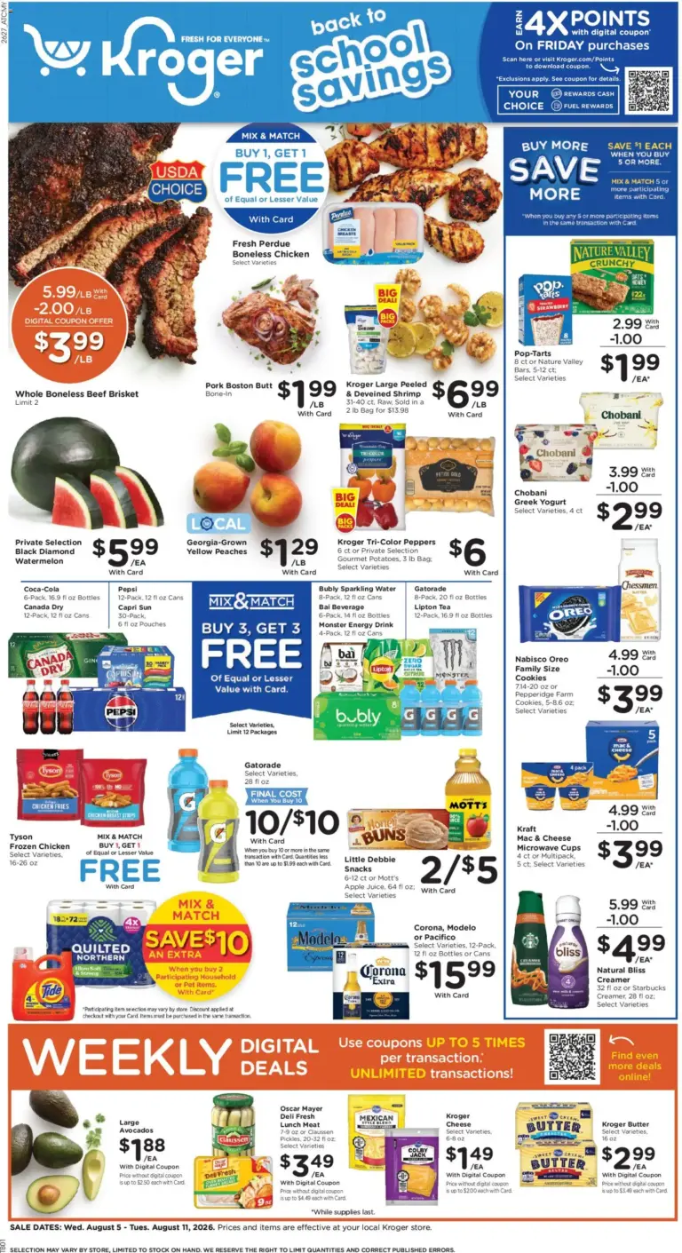Kroger Weekly Ad 08/05 08/11 2026