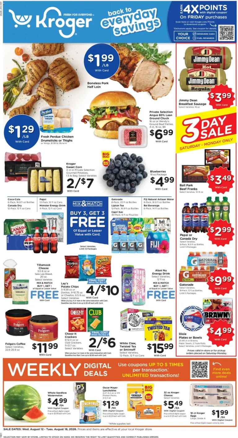 Kroger Weekly Ad 08/12 08/18 2026