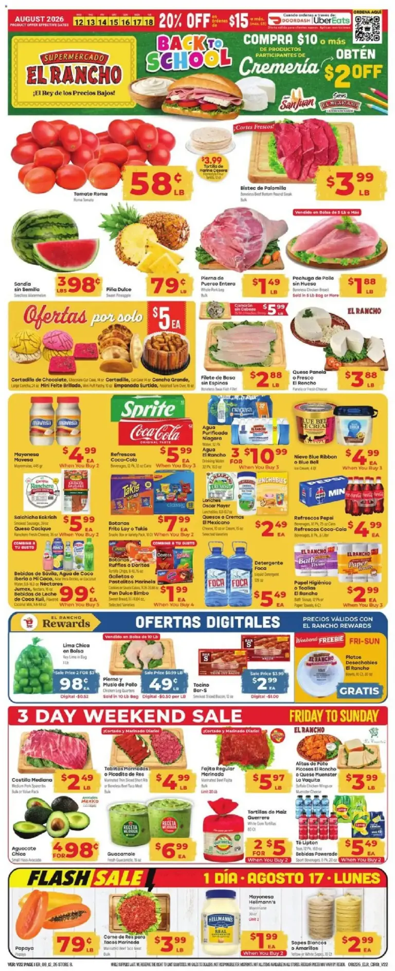 El Rancho Weekly Ad 08/12 08/18 2026