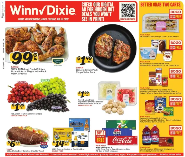 Winn Dixie Weekly Ad 08/12 - 08/18 2026