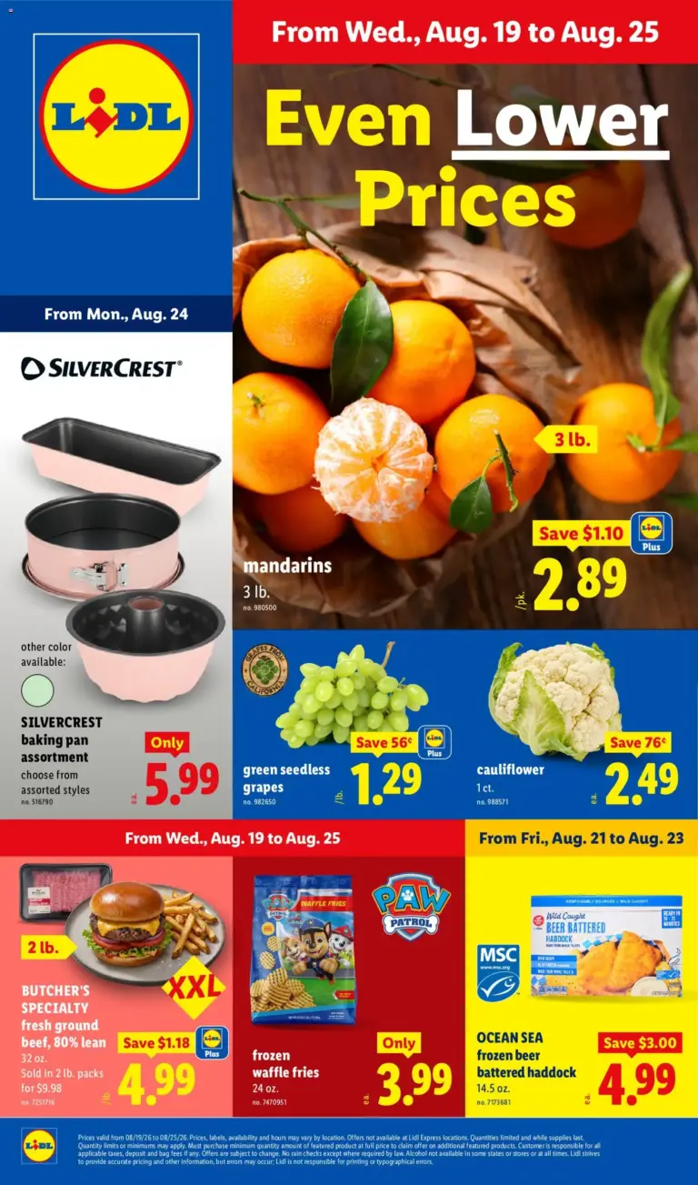 Lidl Weekly Ad 08/19 - 08/25 2026
