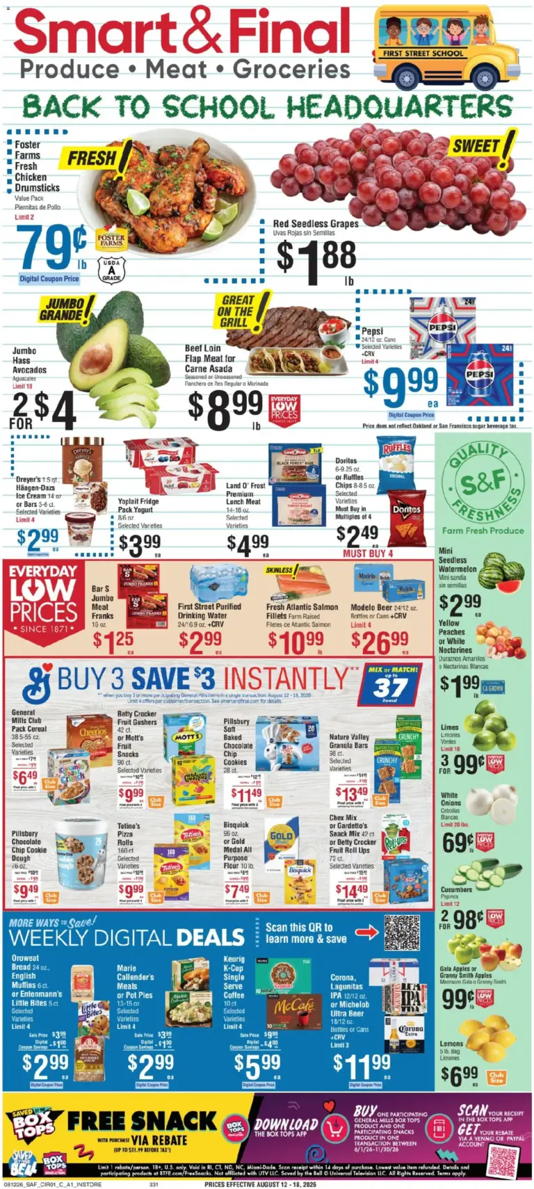 Smart & Final Weekly Ad 08/12 - 08/18 2026
