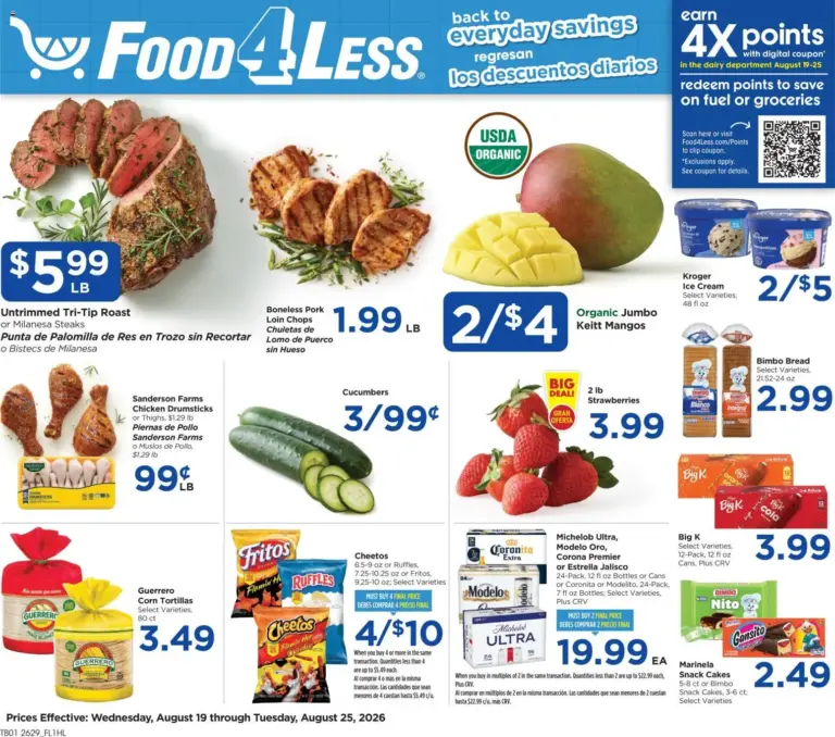 Food 4 Less Weekly Ad 08/19 - 08/25 2026