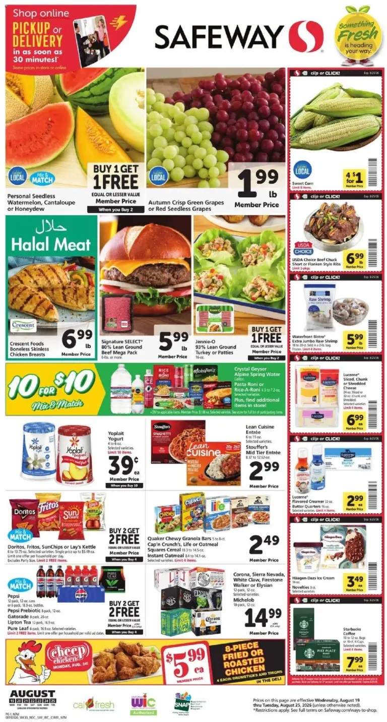 Safeway Weekly Ad 08/19 - 08/25 2026