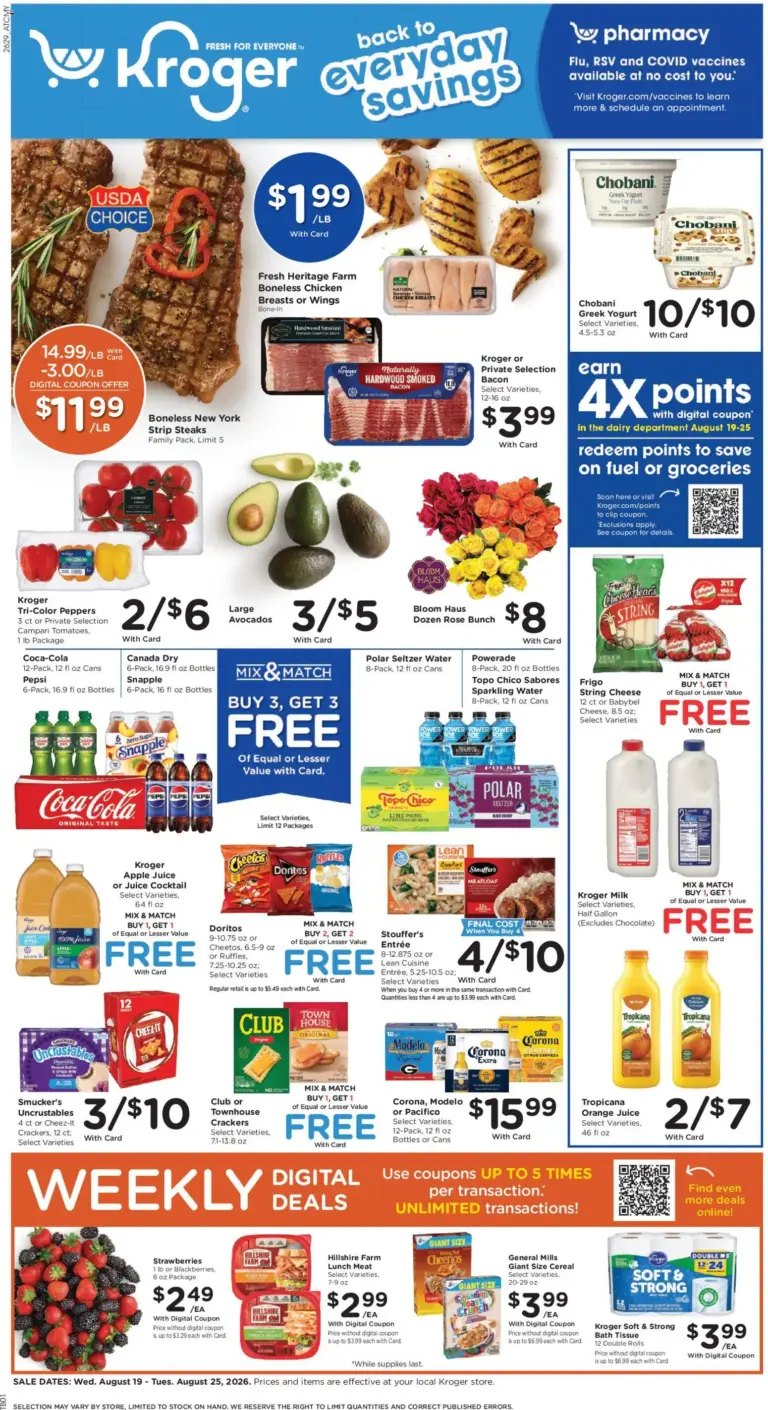 Kroger Weekly Ad 08/19 - 08/25 2026