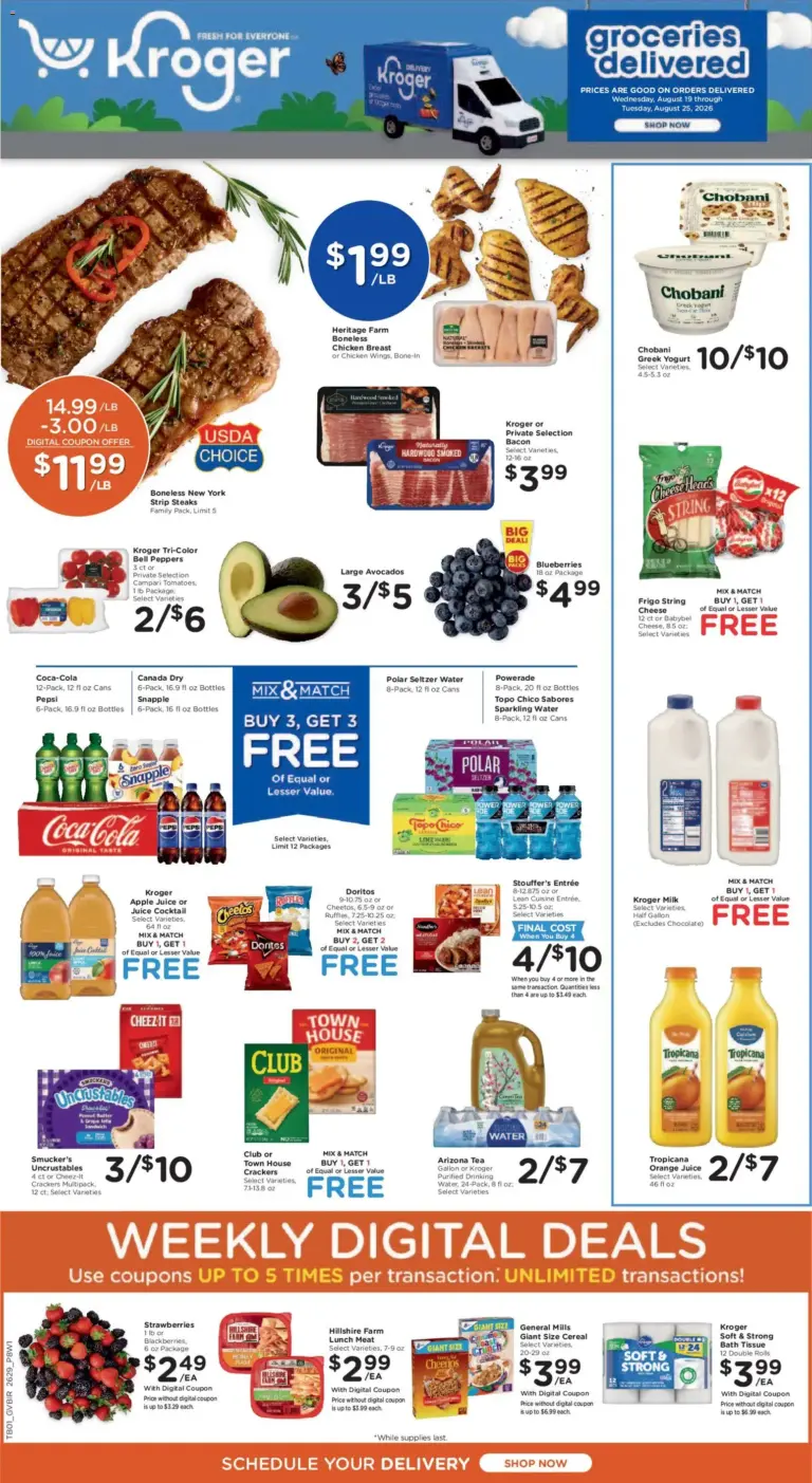 Kroger Ad 08/19 - 08/25 2026