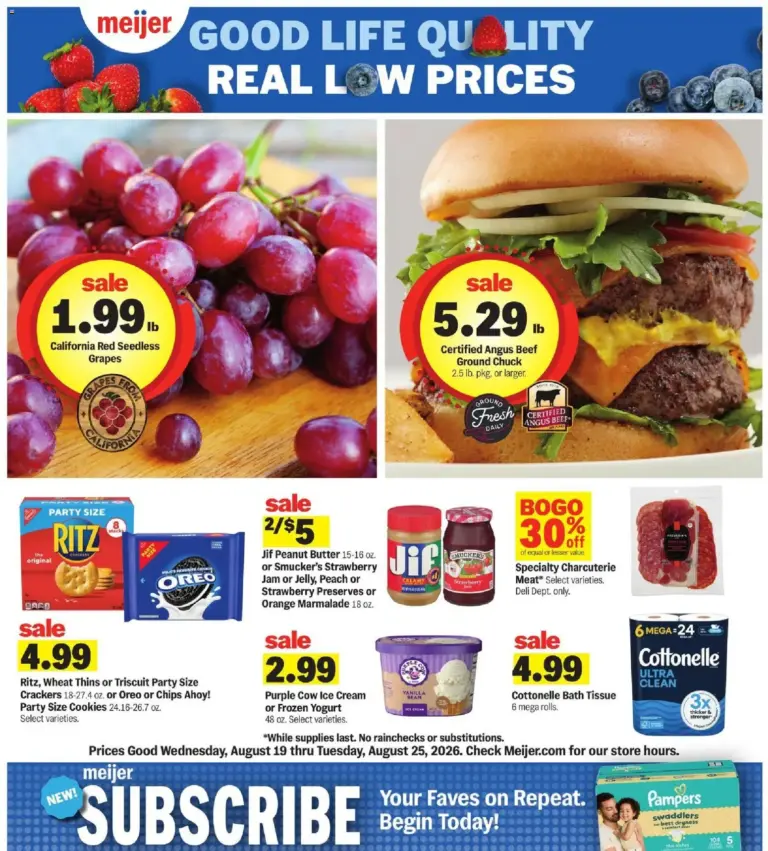 Meijer Weekly Ad - MI 08/19 - 08/25 2026