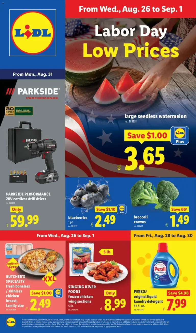 Lidl Weekly Ad 08/26 - 09/01 2026