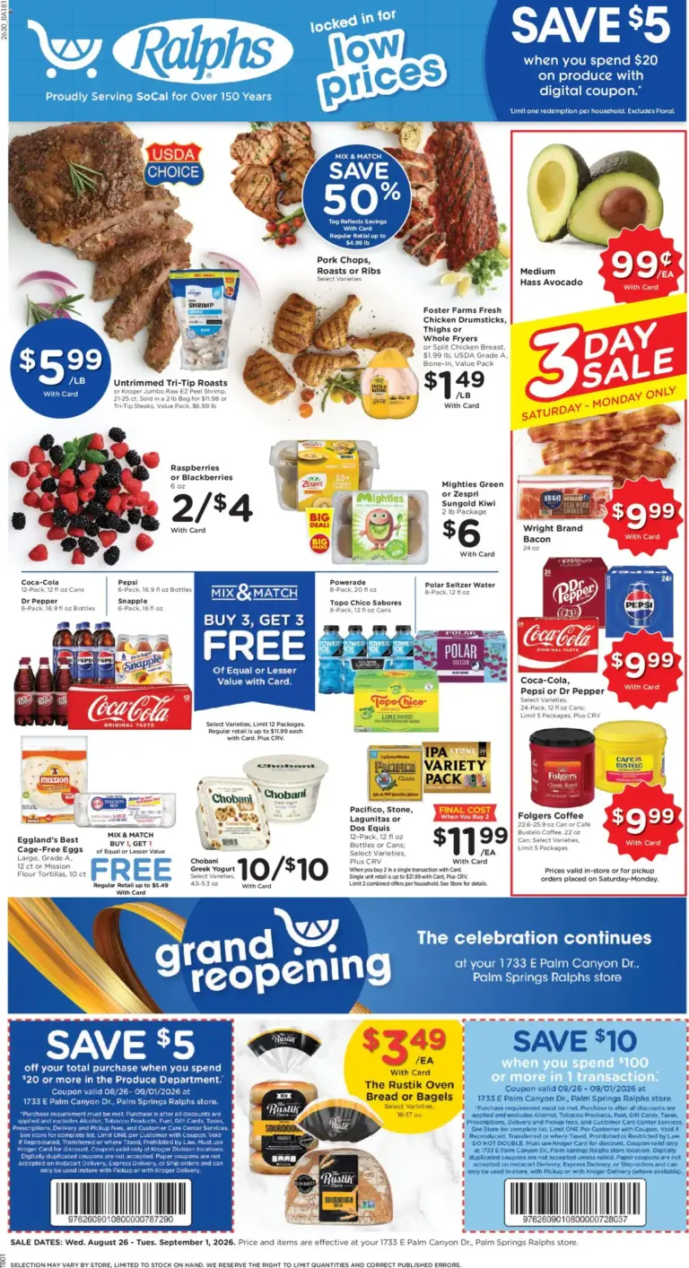 Ralphs Weekly Ad 08/26 - 09/01 2026