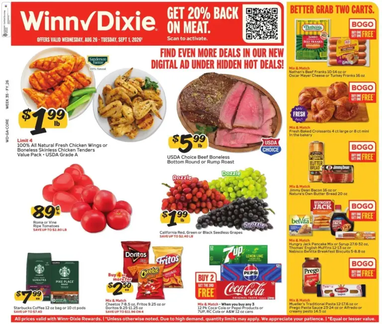 Winn Dixie Weekly Ad 08/26 - 09/01 2026