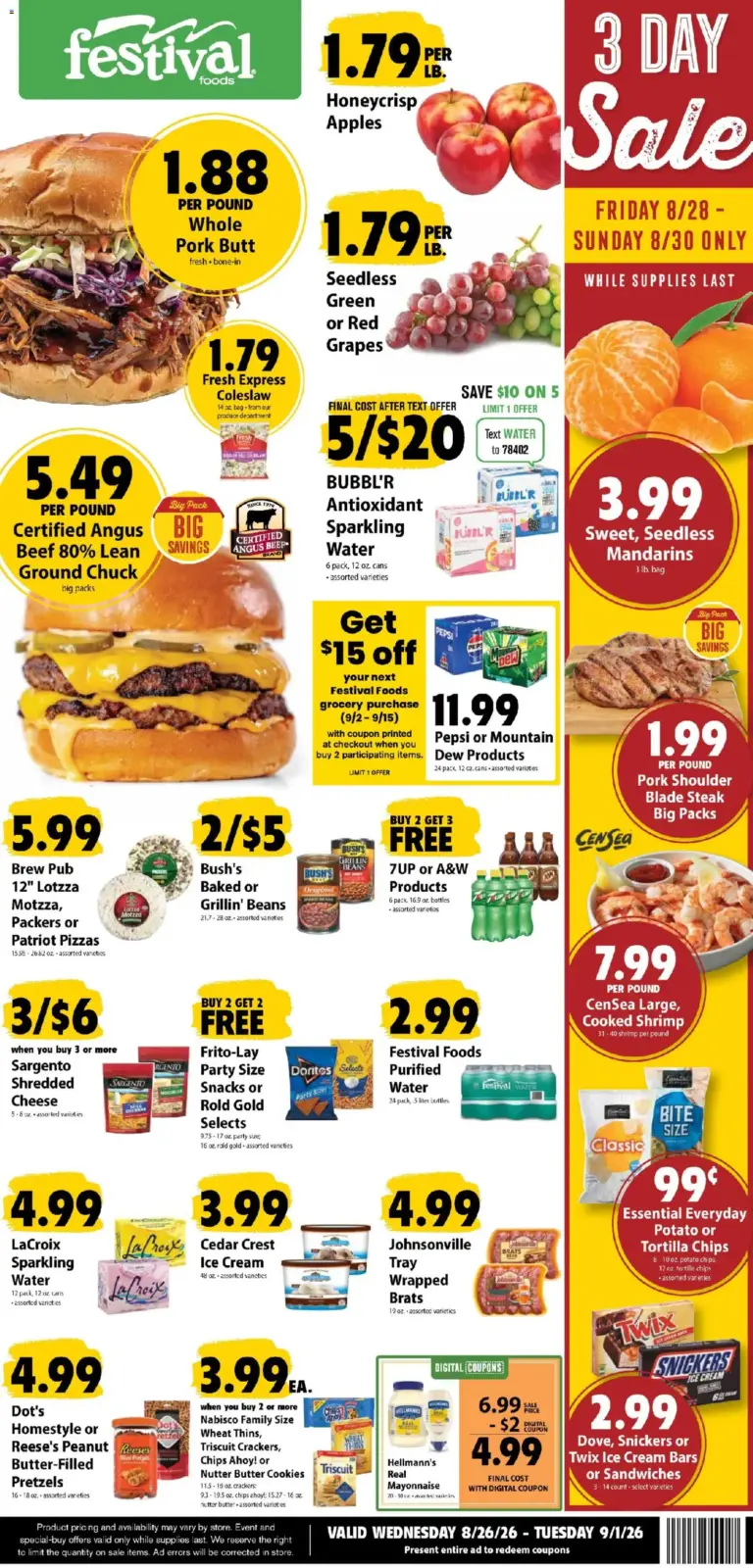 Festival Foods Weekly Ad 08/26 - 09/01 2026
