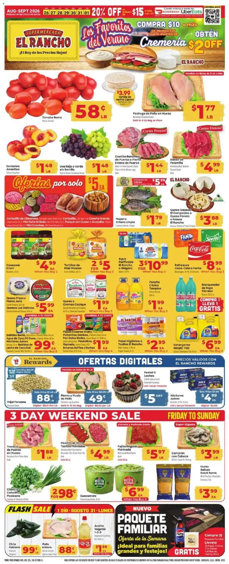 El Rancho Weekly Ad 08/26 - 09/01 2026