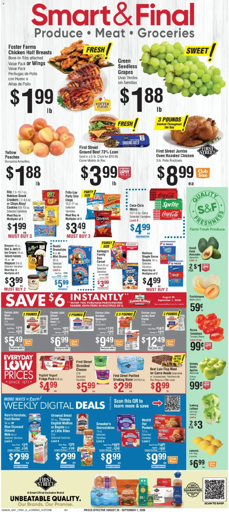 Smart & Final Weekly Ad 08/26 - 09/01 2026