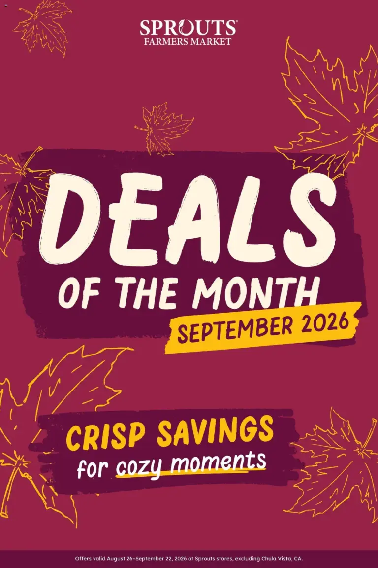 Sprouts Monthly Ad 08/26 - 09/30 2026