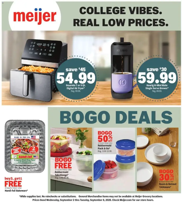 Meijer College Vibes Real Low Prices 09/02 - 09/08 2026