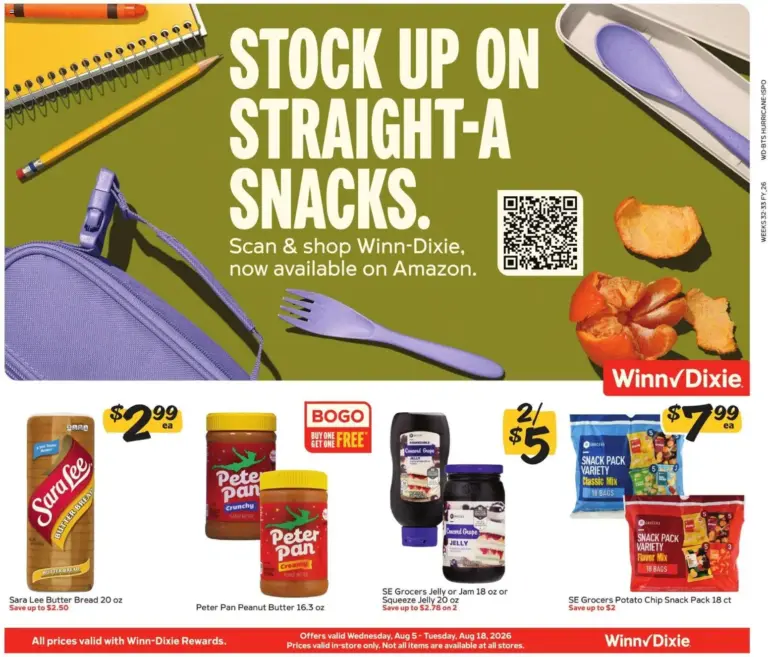 Winn Dixie In Store 08/05 08/18 2026