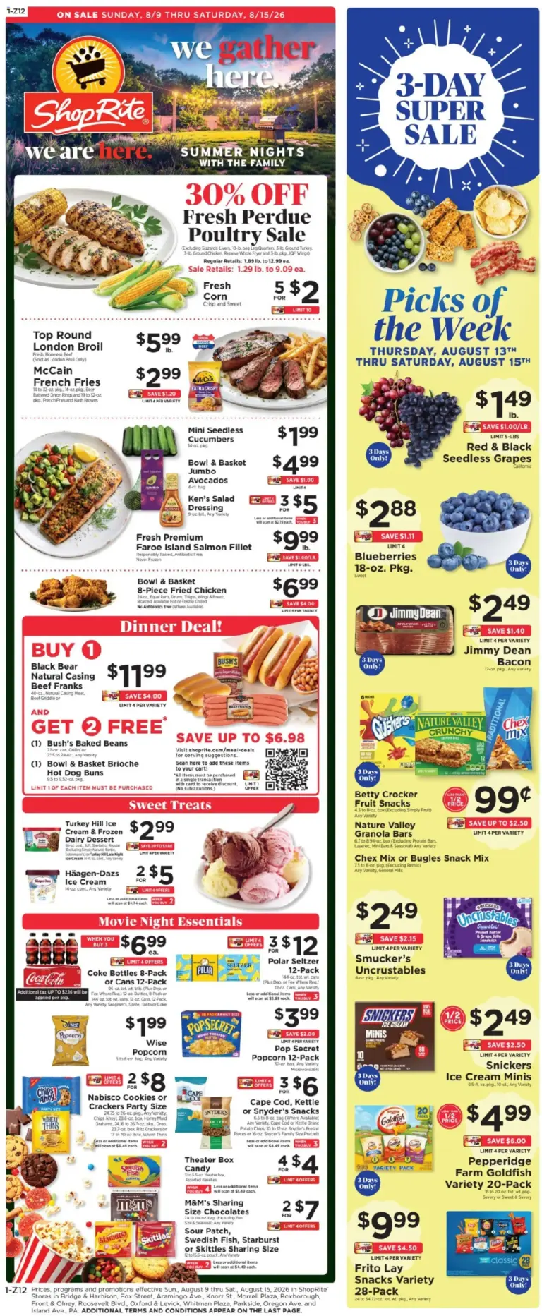 ShopRite Weekly Ad 08/09 08/15 2026