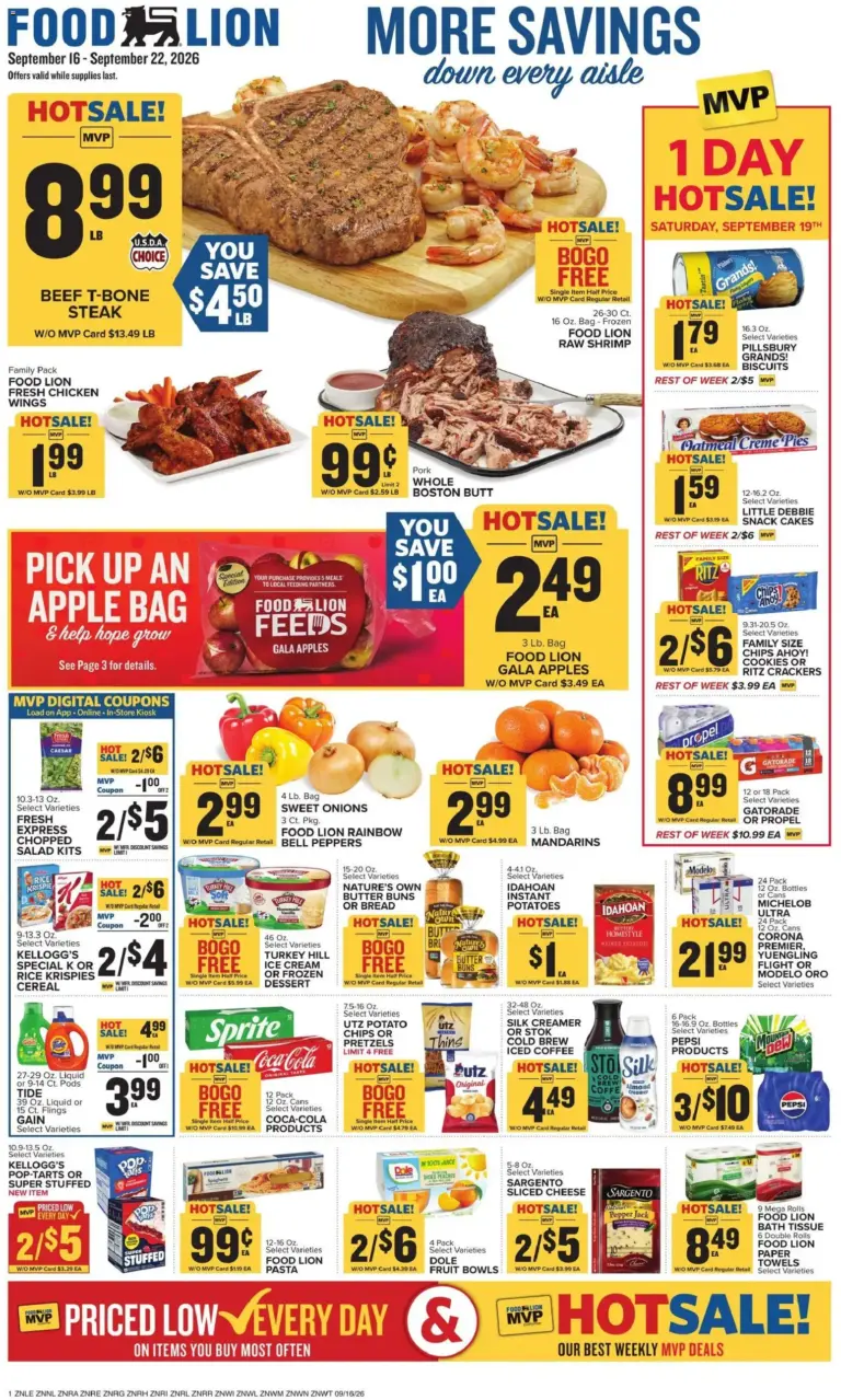 Food Lion Weekly Ad 09/16 - 09/22 2026