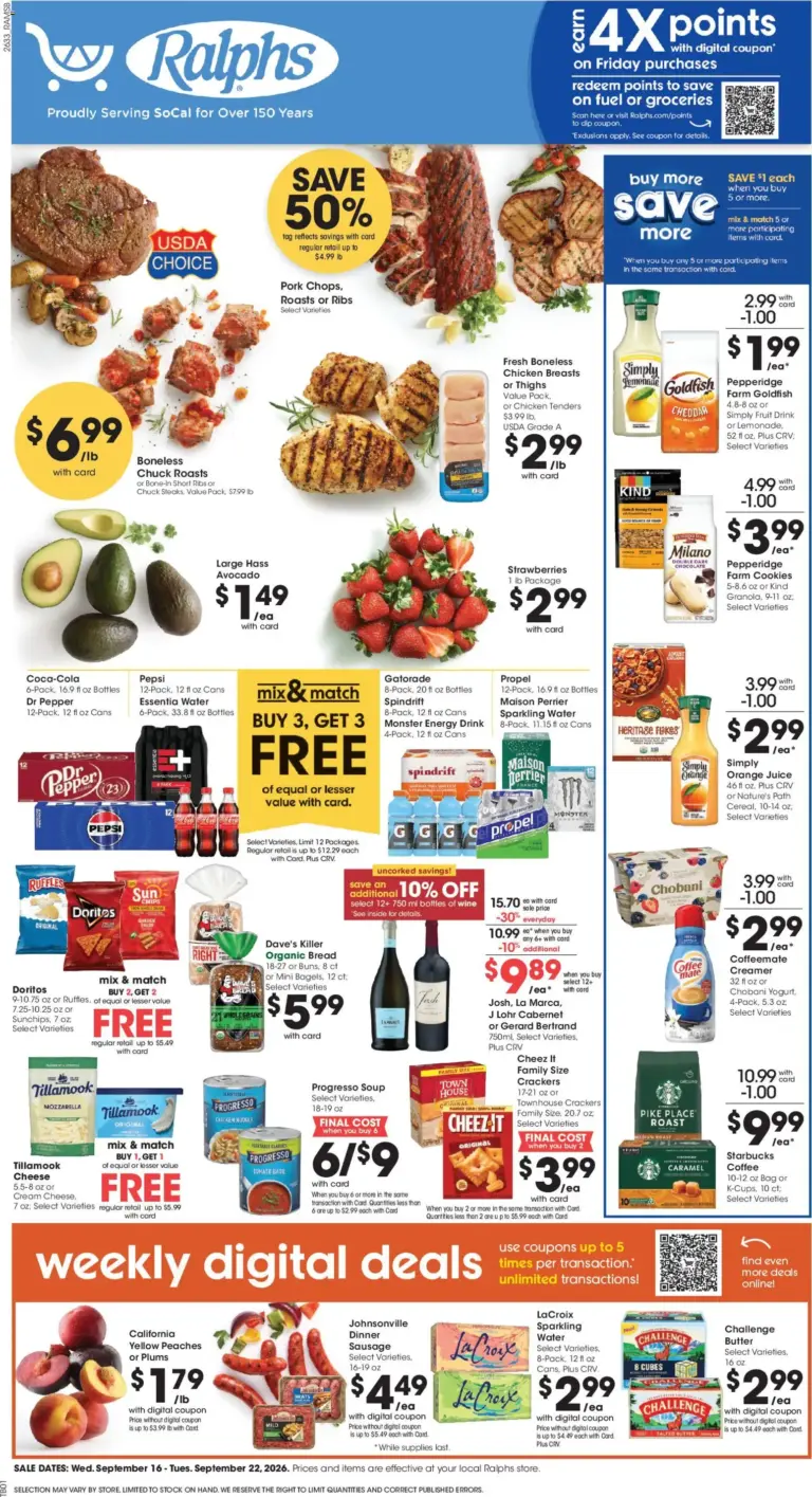 Ralphs Weekly Ad 09/16 - 09/22 2026