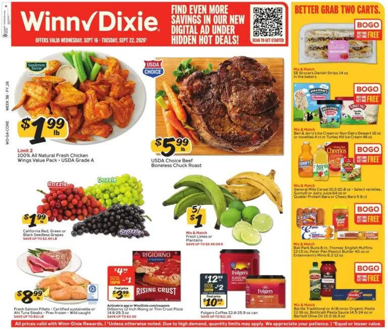 Winn Dixie Weekly Ad 09/16 - 09/22 2026
