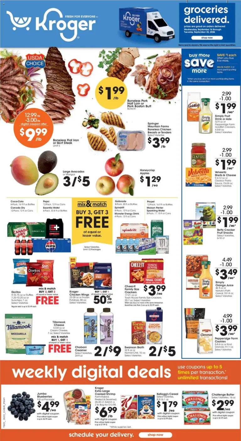 Kroger Ad 09/16 - 09/22 2026