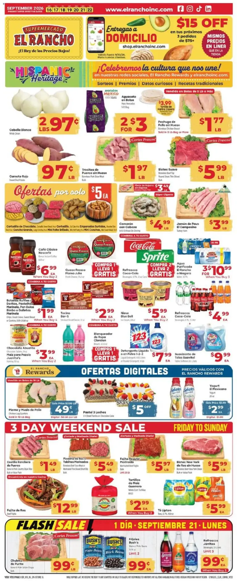 El Rancho Weekly Ad 09/16 - 09/22 2026