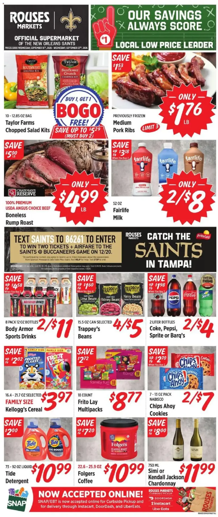 Rouses Weekly Ad 09/16 - 09/23 2026