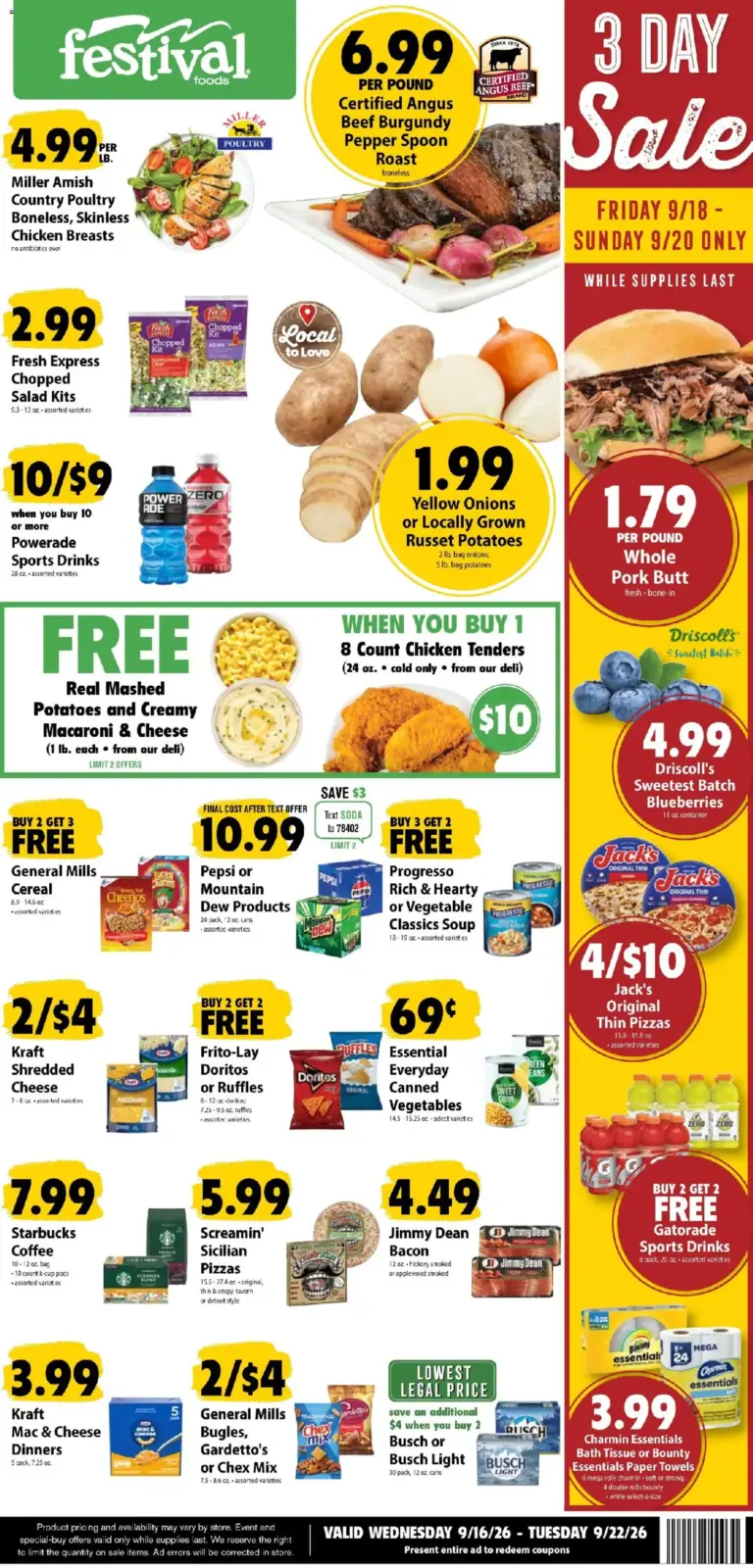 Festival Foods Weekly Ad 09/16 - 09/22 2026