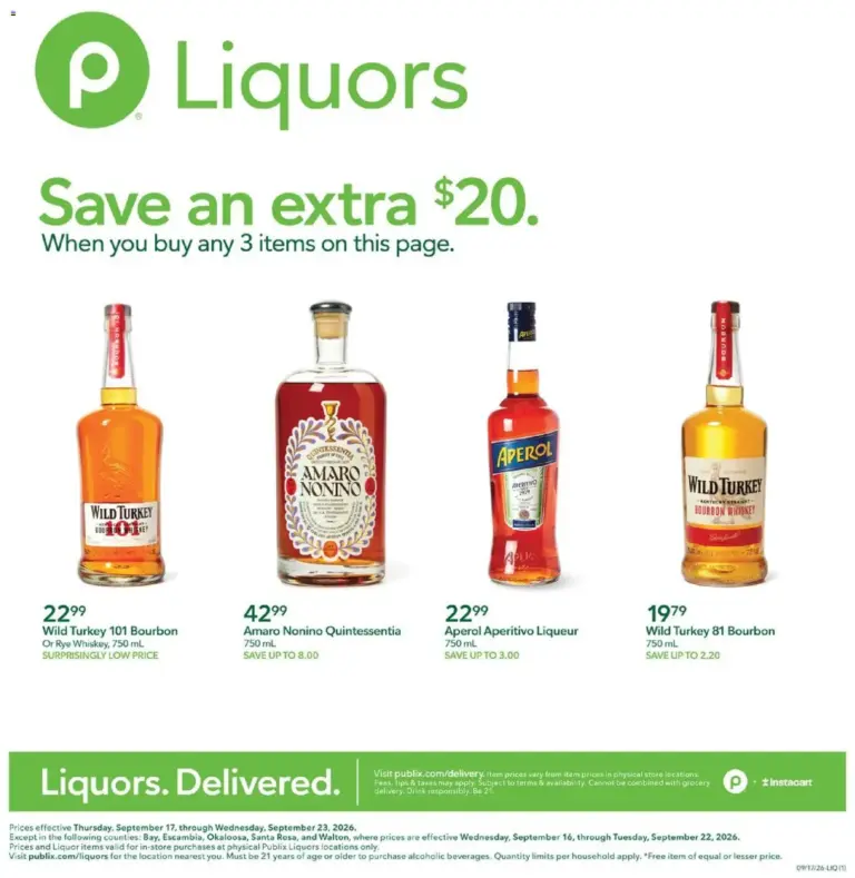 Publix Liquor Ad 09/17 - 09/23 2026