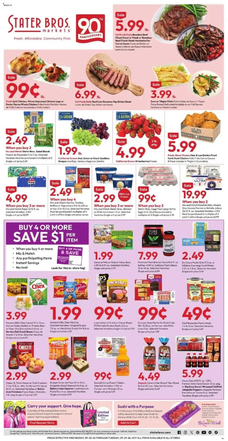 Stater Bros Weekly Ad 09/23 - 09/29 2026