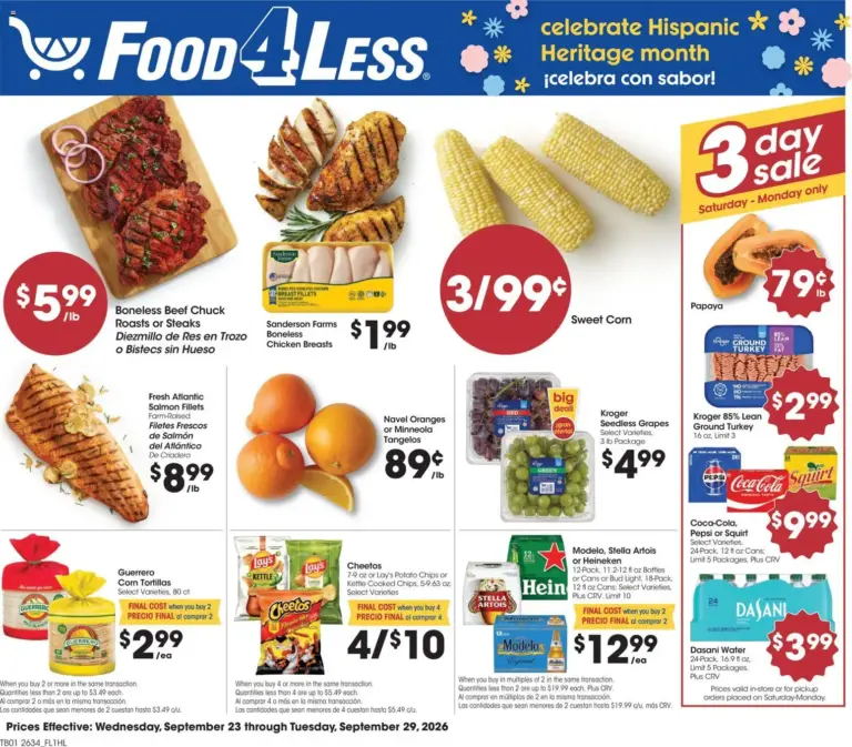 Food 4 Less Weekly Ad 09/23 - 09/29 2026