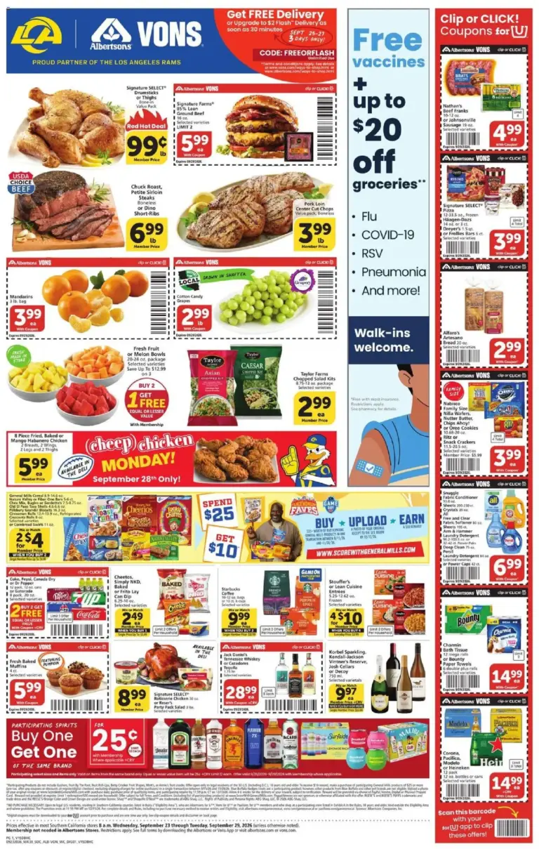 Vons Weekly Ad 09/23 - 09/29 2026