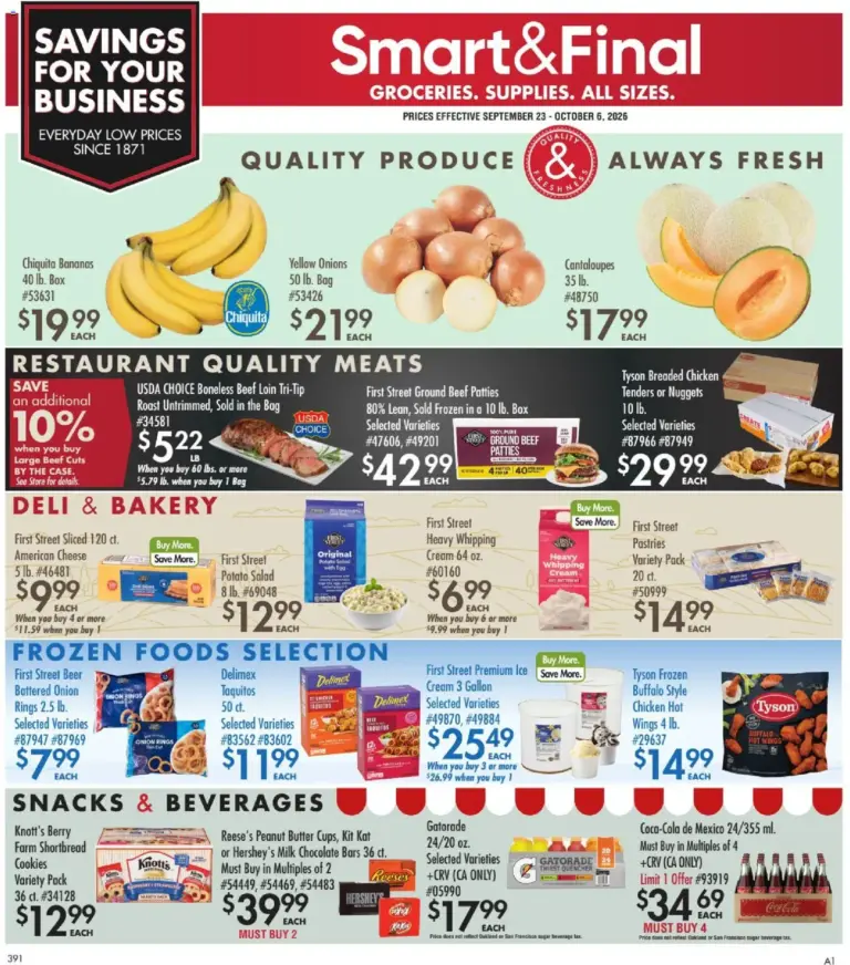 Smart & Final Business & Club 09/23 - 10/06 2026