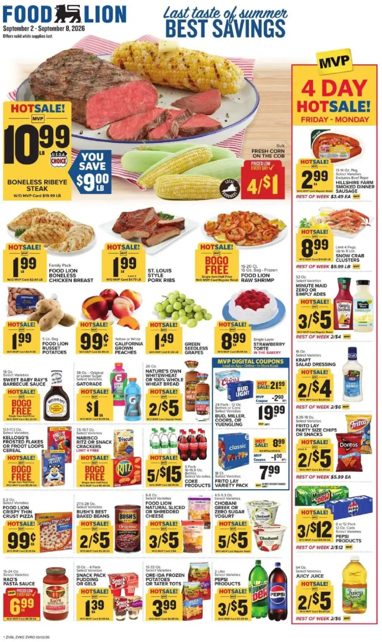Food Lion Weekly Ad 09/02 - 09/08 2026