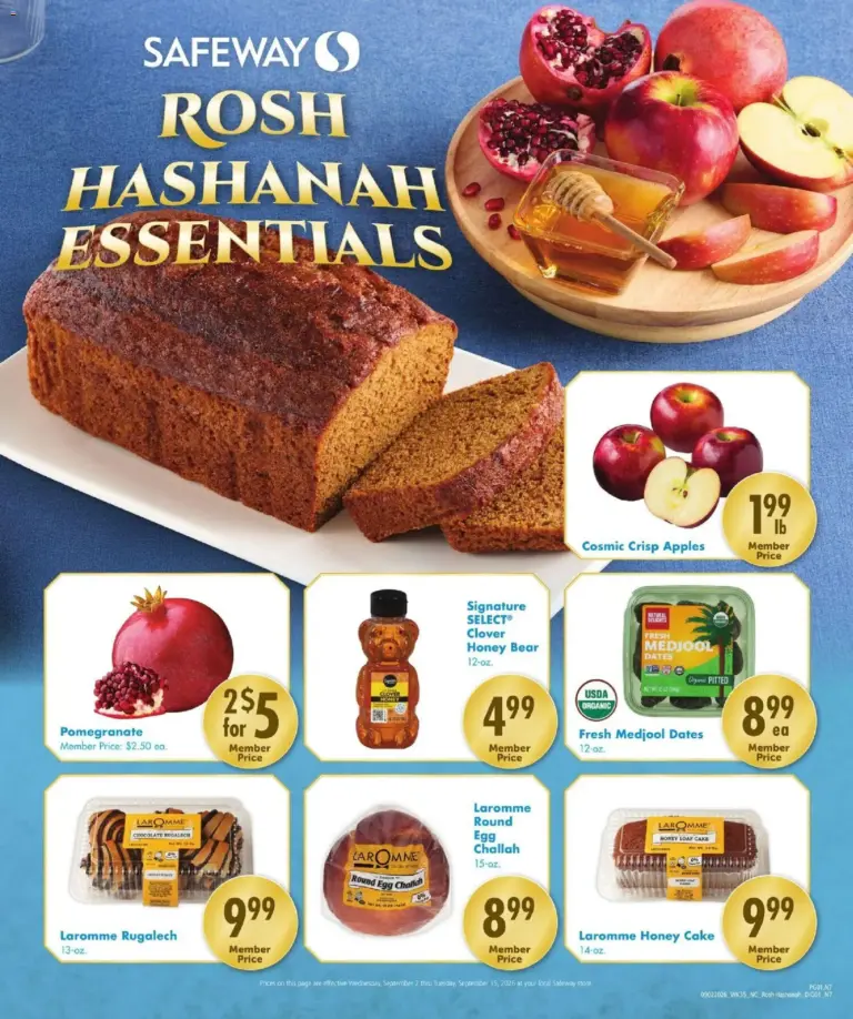Safeway Rosh Ad 09/02 - 09/15 2026