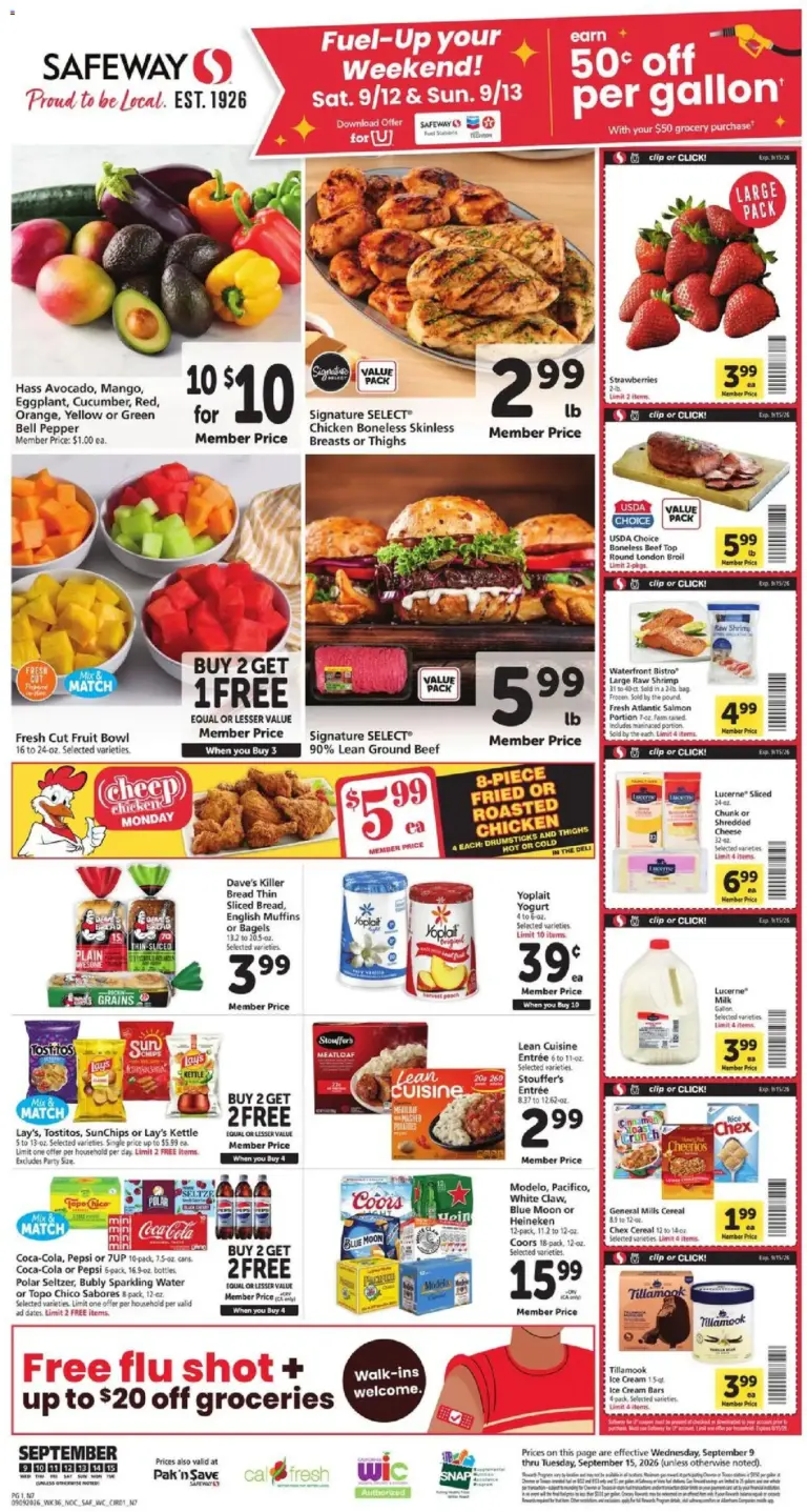 Safeway Weekly Ad 09/09 - 09/15 2026