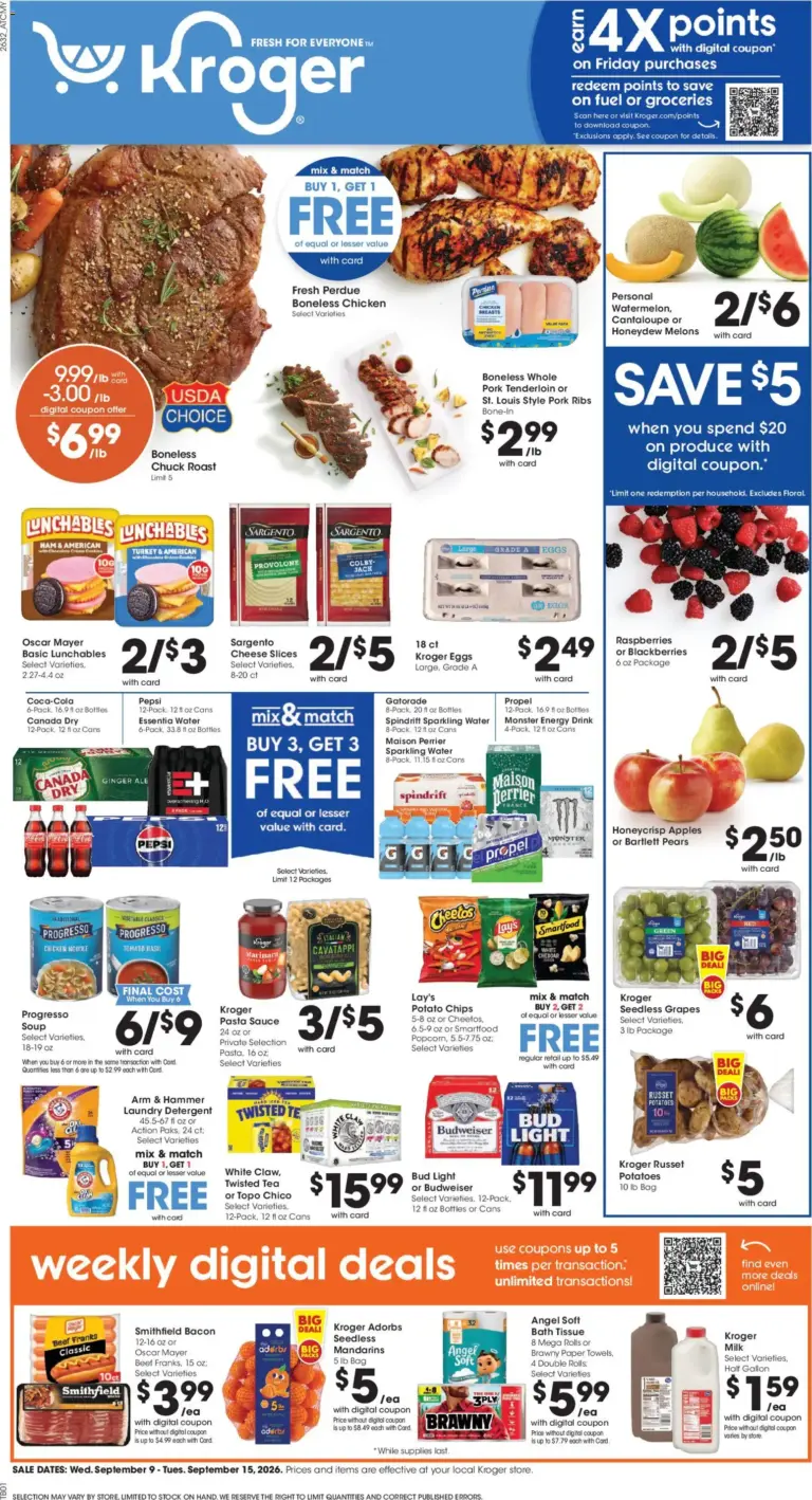 Kroger Weekly Ad 09/09 - 09/15 2026