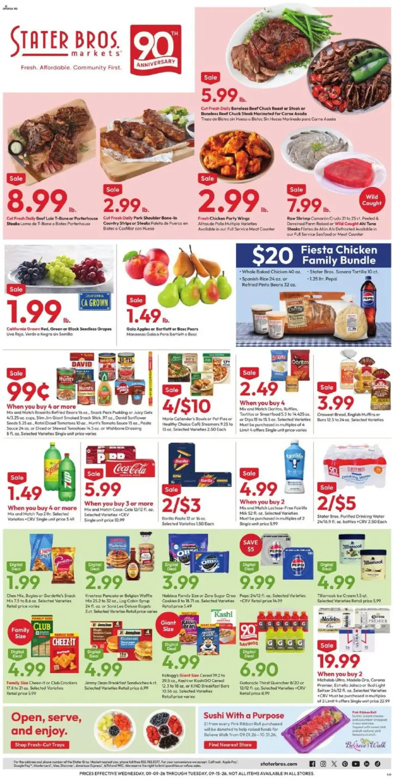 Stater Bros Weekly Ad 09/09 - 09/15 2026