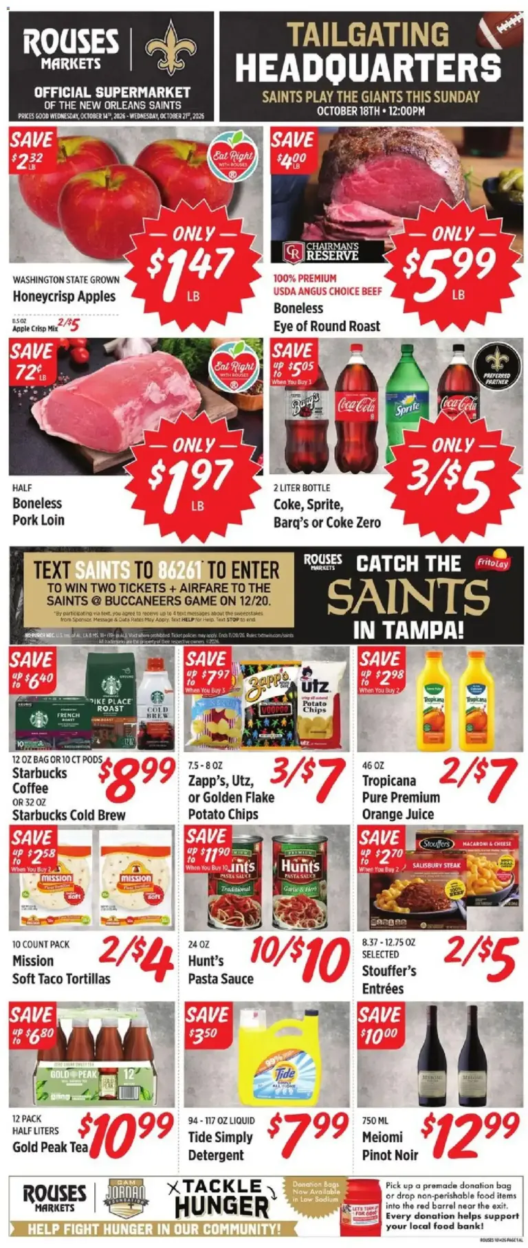 Rouses weekly ad page 1 10/14/2026 - 10/21/2026