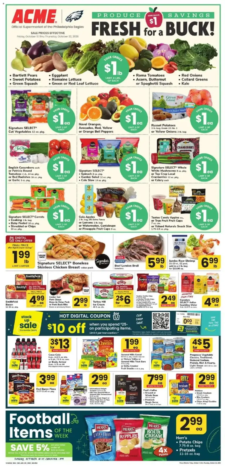 Acme weekly ad page 1 10/16/2026 - 10/22/2026