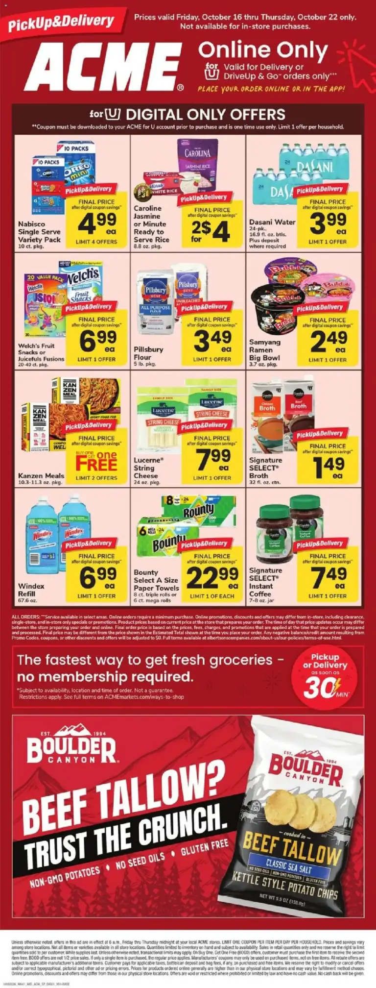 Acme weekly ad page 1 10/16/2026 - 10/22/2026