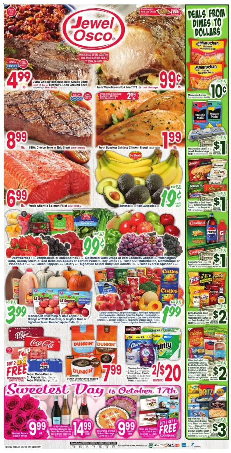 Jewel Osco weekly ad page 1 10/14/2026 - 10/20/2026