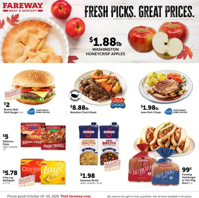 Fareway weekly ad page 1 10/19/2026 - 10/24/2026