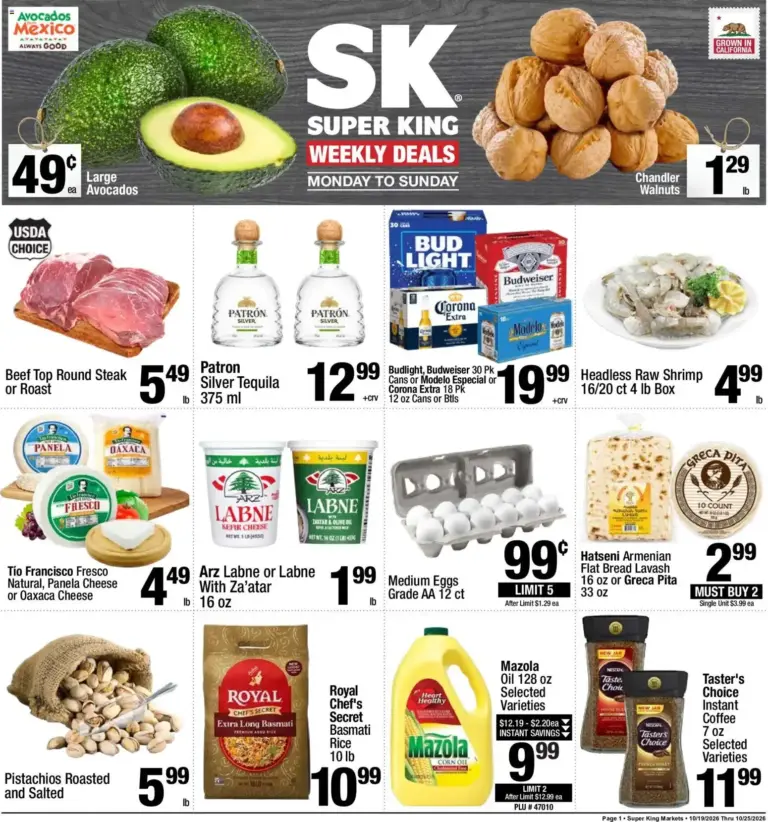 Super King weekly ad page 1 10/19/2026 - 10/25/2026